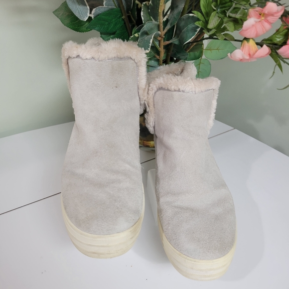 SKETCHERS Furry suede boots fall winter. 9 - Picture 5 of 8